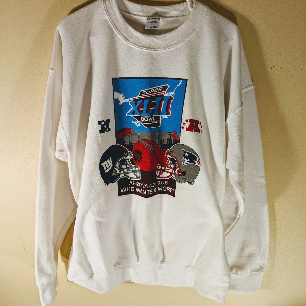 Vintage Super Bowl XLII sweatshirt Mens XL